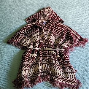 Melrose and Market Hooded Poncho - One Size